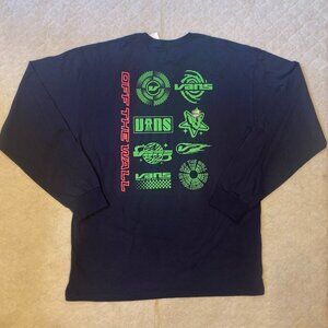 Vans Men's XX-Large "Logo Space" Long Sleeve Dark Blue